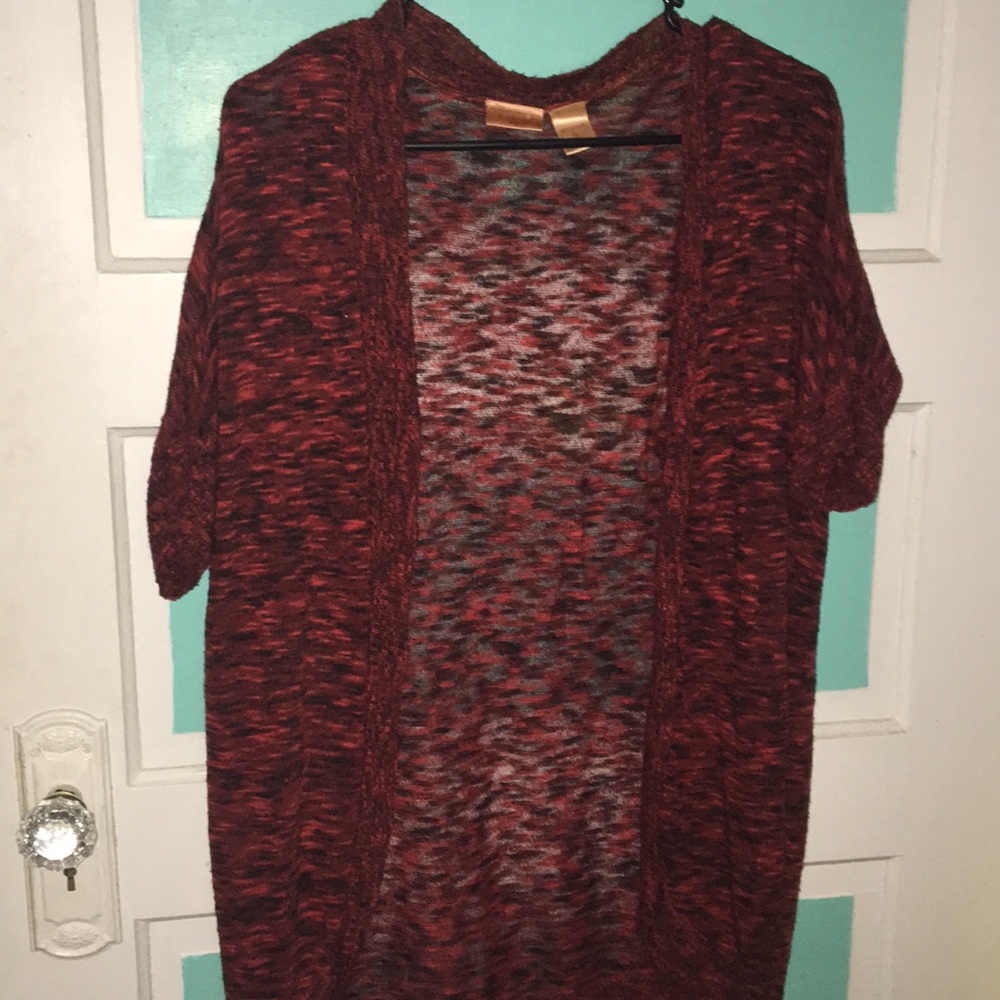 Red and Black Cardigan